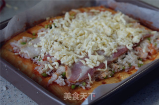 # Fourth Baking Contest and is Love to Eat Festival#fresh Fried Rice Pizza recipe