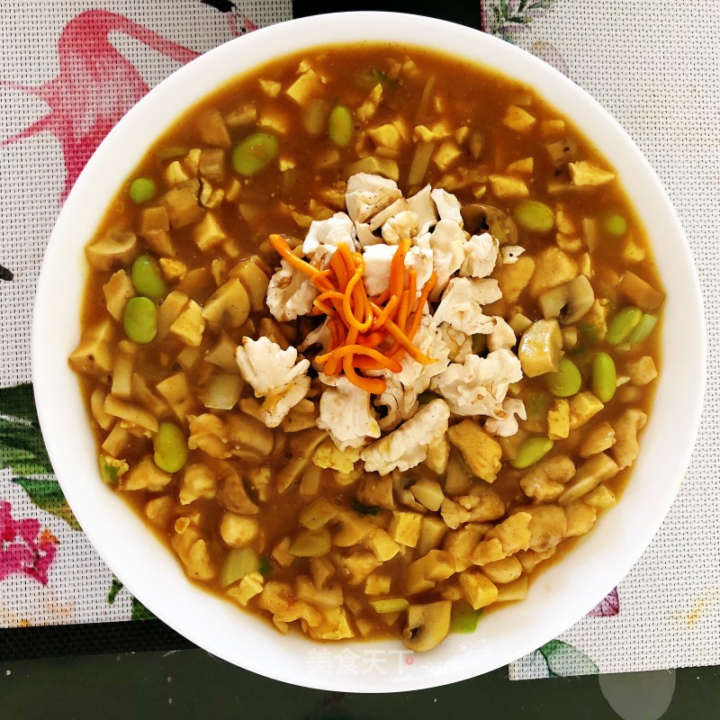 Tofu with Curry Chicken recipe