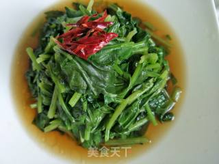 Spinach with Mustard Oil recipe