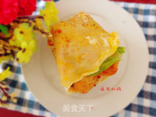 Mung Bean Noodle Pancake with Fruit recipe