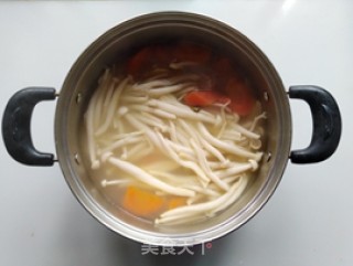 Seafood Mushroom and Carrot Short Rib Soup recipe