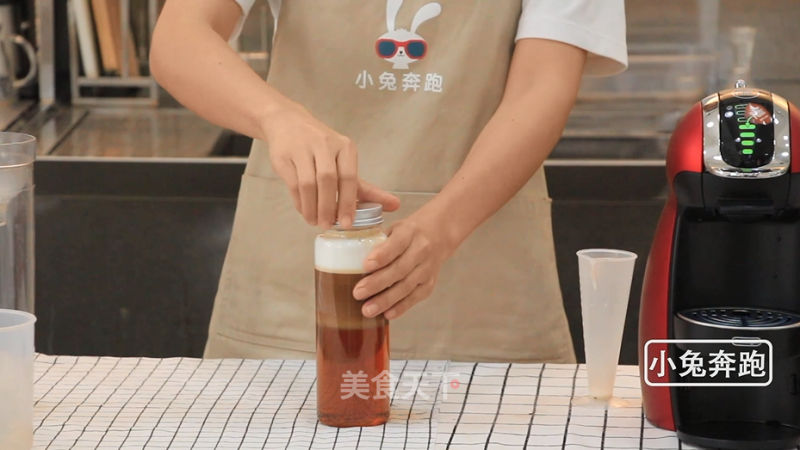 The Practice of Naixue's New Frozen Top Mandarin Duck-bunny Running Milk Tea Tutorial