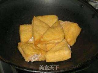 Oil Triangle Stuffed Meat recipe