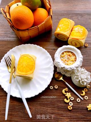 #trust之美#orange Cake Roll recipe