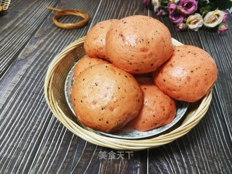 Dragon Fruit and Chestnut Bun recipe