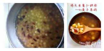 Chicken Head Rice and Coix Seed Sweet Soup recipe
