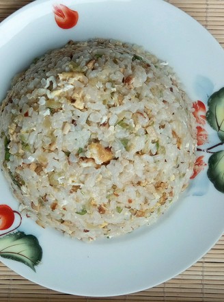 Fried Rice with Mustard, Mixed Vegetables and Egg