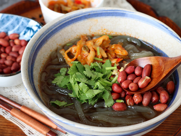 Hot and Sour Sweet Potato Noodles recipe