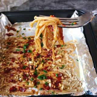 Garlic Enoki Mushroom recipe