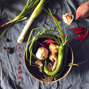 Stir-fried Minced Pork with Corn [super Fast Home Cooking with Rice] recipe