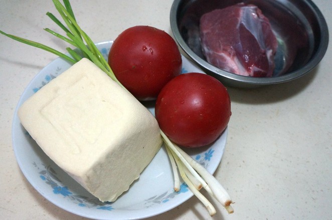 Tomato Tofu with Minced Meat recipe