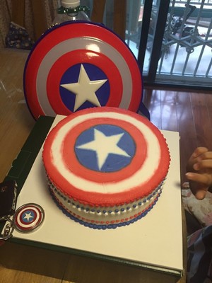 Captain America Creative Birthday Cake recipe