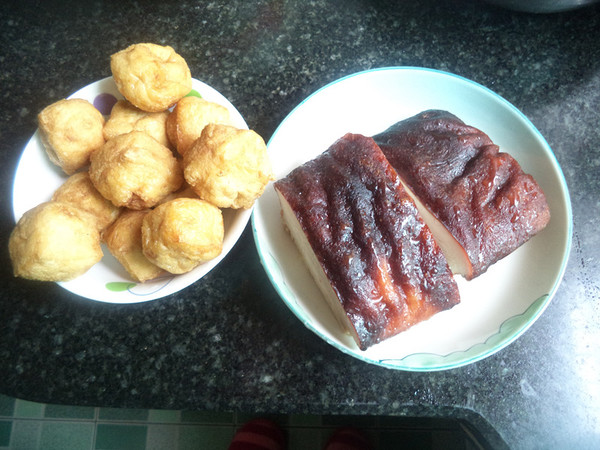 Braised Dongpo Pork with Oily Tofu recipe