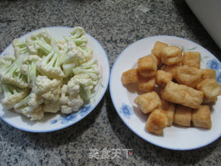 Roasted Cauliflower with Small Oil Tofu recipe