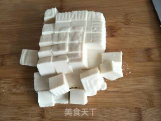 Steamed Tofu with Crab Sticks recipe