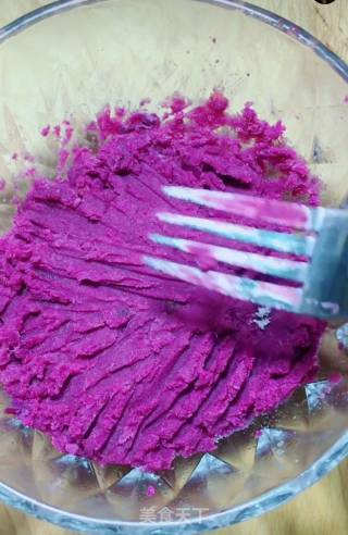 Crystal Purple Sweet Potato Ball recipe