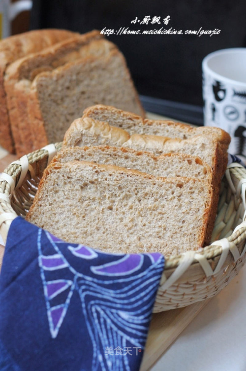 Made with Baicui Pe6300ug Bread Machine----【whole Wheat Toast】 recipe