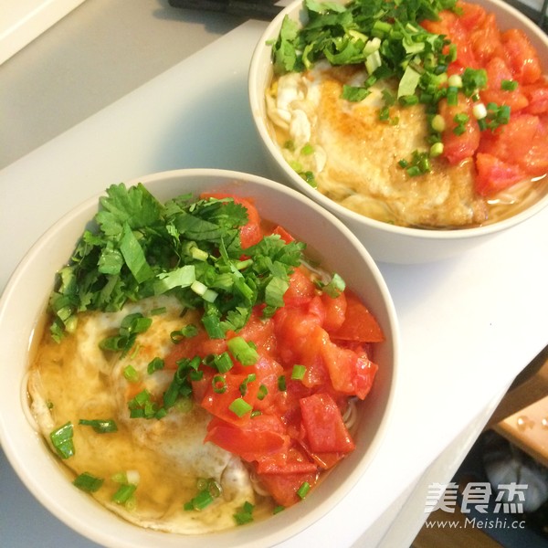 Tomato, Egg, Vegetable Noodle recipe