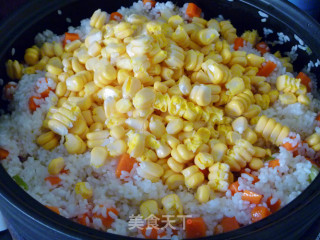 【yiru Private House Style Rice】taji Pot Corn Sausage Rice recipe
