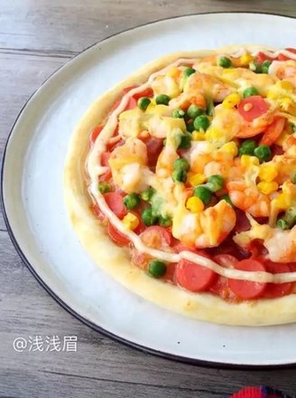 Shrimp and Bacon Pizza recipe