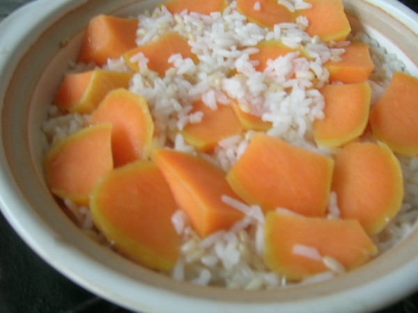 Pot Sweet Potato Braised Rice recipe