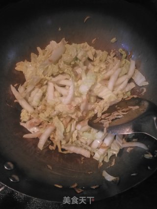 #春时正好# Scrambled Eggs with Cabbage and Shrimp Skin recipe