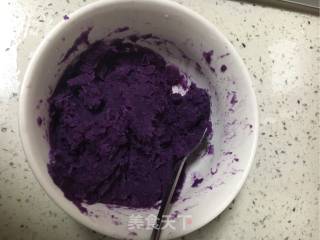 Homemade Fried Purple Potato Cake recipe
