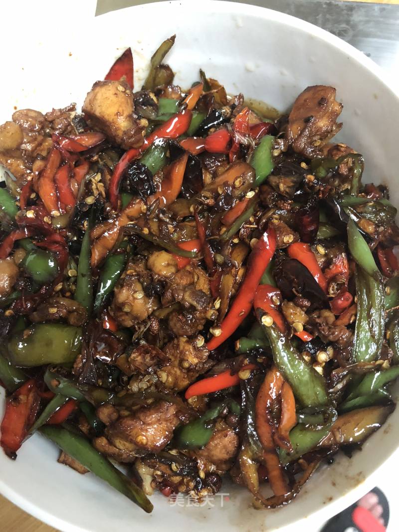 Stir-fried Chicken with Chili recipe