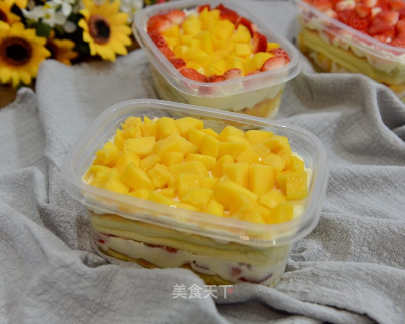 #四session Baking Contest and is Love to Eat Festival#fruit Box Cake recipe