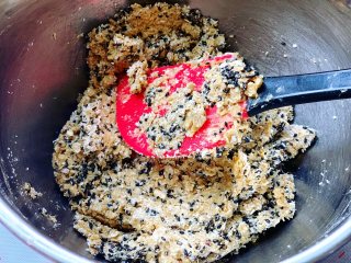 Black Sesame Brown Sugar Oatmeal Cookies recipe