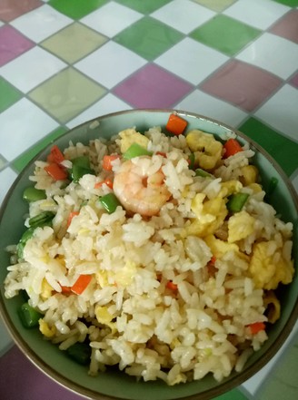 Fried Rice with Shrimp and Egg recipe