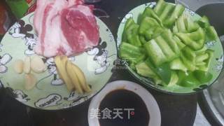 Green Pepper Twice Cooked Pork recipe