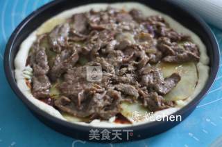 #aca烤明星大赛#potato Beef Pizza recipe