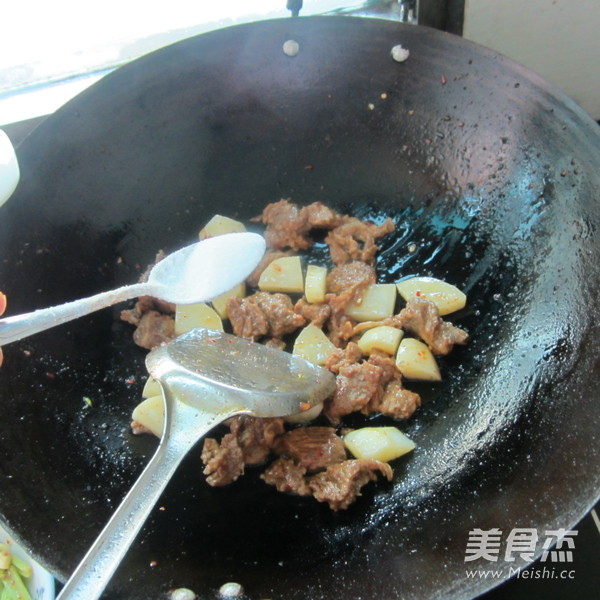 Green Pepper Sirloin and Roasted Potatoes recipe