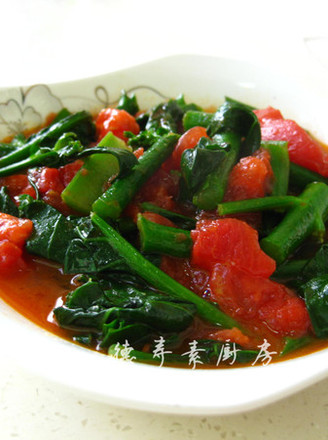 Kale Stir-fried Tomatoes recipe