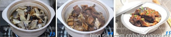 Braised Pork Ribs with Dried Puffer Fish recipe