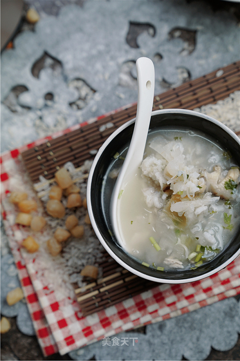 Congee with Radish and Scallops (wall-broken Version) recipe