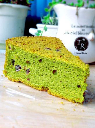 Matcha Honey Bean Chiffon recipe