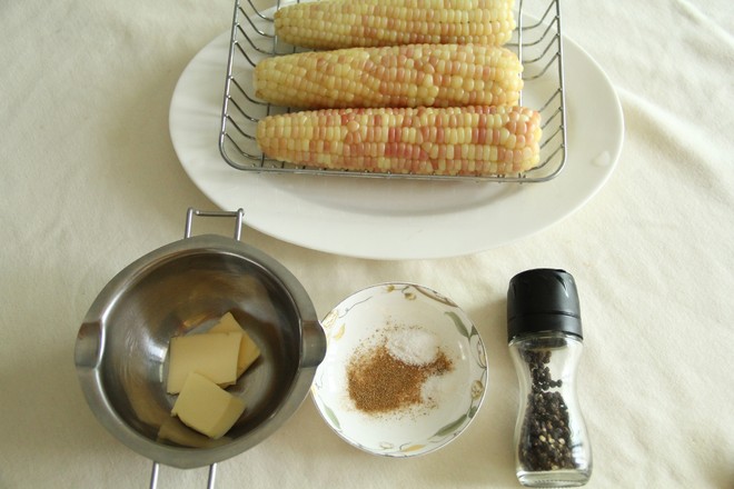 Grilled Waxy Corn on Tin Foil recipe