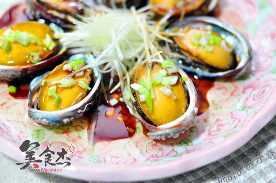 Steamed Fresh Abalone with Oyster Sauce recipe
