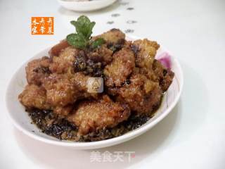 Steamed Rice Noodle Pork with Mei Cai recipe