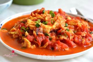 Scrambled Eggs with Tomatoes recipe
