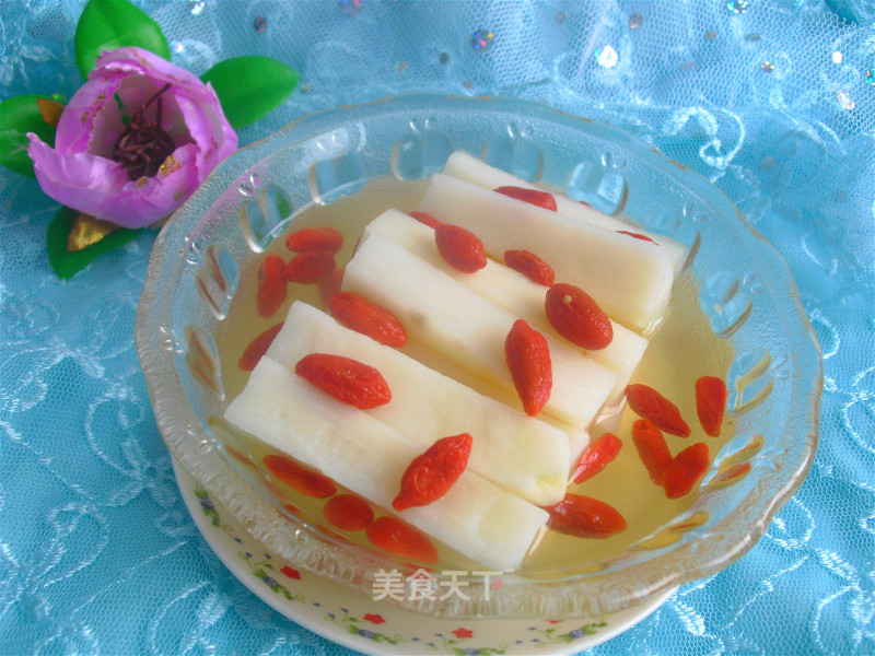 Chinese Yam Mixed with Wolfberry recipe