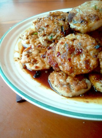 Lotus Root Stuffed Fish Meat recipe