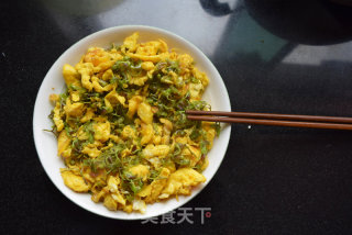 Scrambled Eggs with Dendrobium Flowers recipe