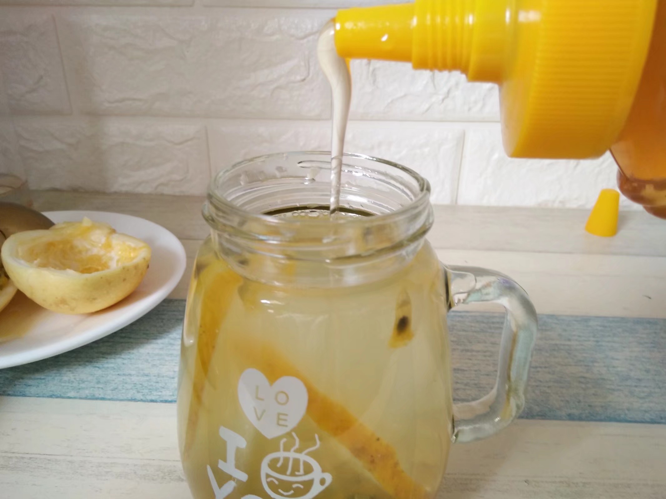 Vanilla Lemon Honey Water recipe