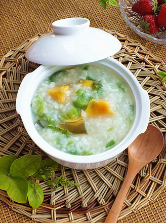 Egg Lettuce Congee recipe