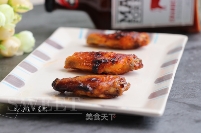 Grilled Chicken Wings with Cranberry Sauce recipe