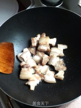 Pleurotus Eryngii Twice-cooked Pork recipe