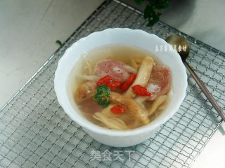 Matsutake Shark Fin Sausage Soup recipe